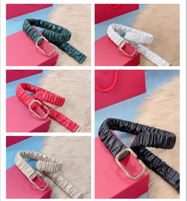 

New letter belt, Universal for men & women, Gold Alloy Buckle, Adjustable and Retractable, Fashionable casual Classic style, Red