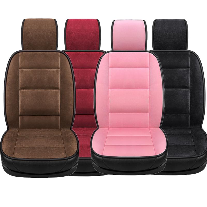 

Car Seat Covers 1Pcs Cover Universal Pink Red Cushion Protector Anti-slip Backboard Spring Autumn Winter Accessories