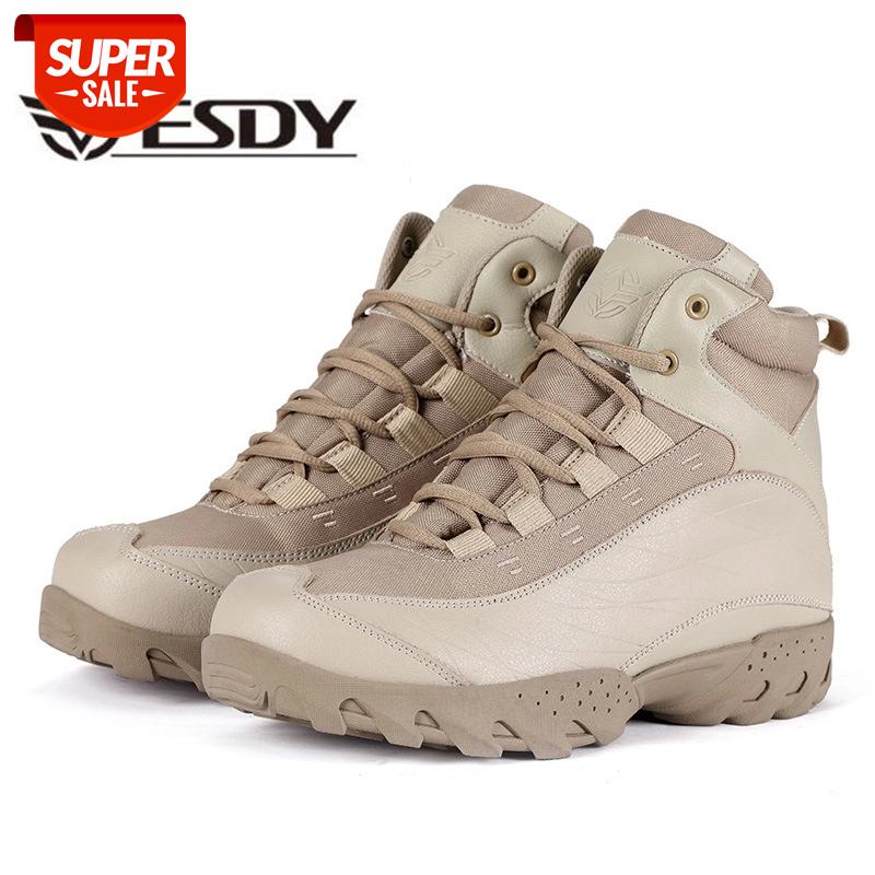 

Military Tactical Combat Boots Men 2017 Fashion Winter Genuine Leather Army Ankle Boots Desert Safety Work Casual Shoes #8H7E
