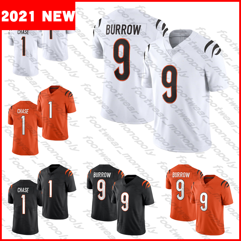 

Football Jersey 1 JaMarr Chase 9 Joe Burrow, As