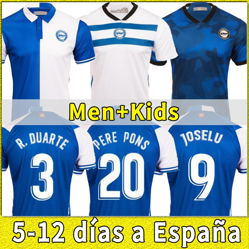 

2021 2022 Deportivo Alaves Soccer Jerseys home blue jersey 21 22 GUIDETTI DUARTE LUCAS LAGUARDIA R. SOBRINO Shirt Football Uniform