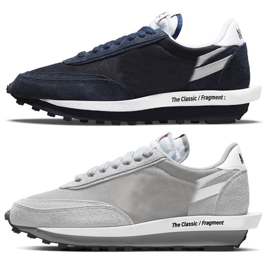 

2021 Authentic Fragment Shoes Grey VaporWaffle LD Waffle LDV Clot Black White Green Blue Red Men Women Outdoor Sports Sneakers With Original box