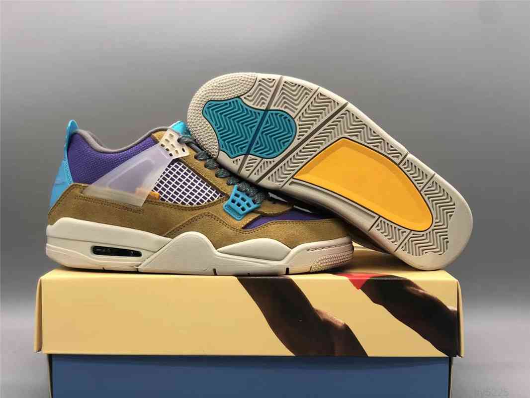 

Authentic 4 Union Desert Moss Taupe Haze Men Outdoor Shoes 30th Anniversary 4s Blue Fury Khaki Roma Green Turquoise Retro Dark Off
