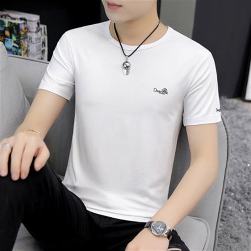 

2021 New Hong Kong Style T-shirt Men's Loose Clothes Boys Short-sleeved Ins Tide Summer Bfeb