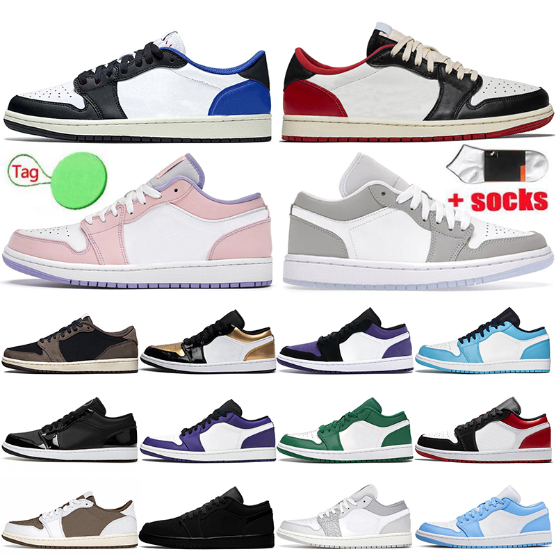 

Jumpman Top Fashion Low 1 1s Mens Women Basketball Shoes Arctic Punch Black Toe Basketball Sneakers Fragment Wolf Grey Royal Panda Dark Beetroot Sports, #29 mystic green 36-45