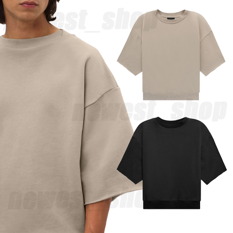 

true size Autumn winter designer luxury mens hoodies streetwear oversize loose sweatshirt half sleeve pullover round neck hoody fleece jumper