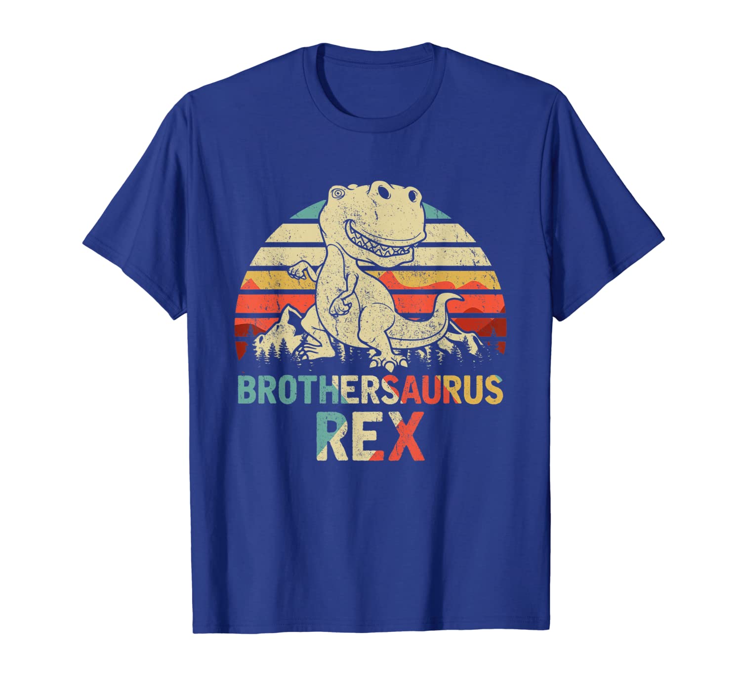 

Brothersaurus Rex T-Shirt Dinosaur Father's Day, White;black