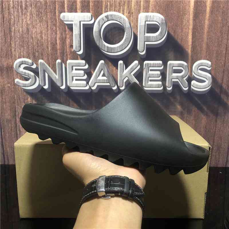 

slides graffiti bone resin desert sandy rubber slippers summer brown flat men women beach foam runner size pqxa 7w7p, Black