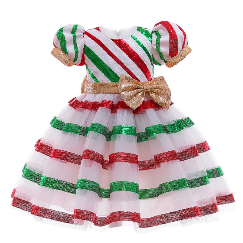 

Girl's Dresses Princess Dress Children's Kids Girls Paillette Pageant Gown Birthday Party Wedding Christmas, Red;yellow