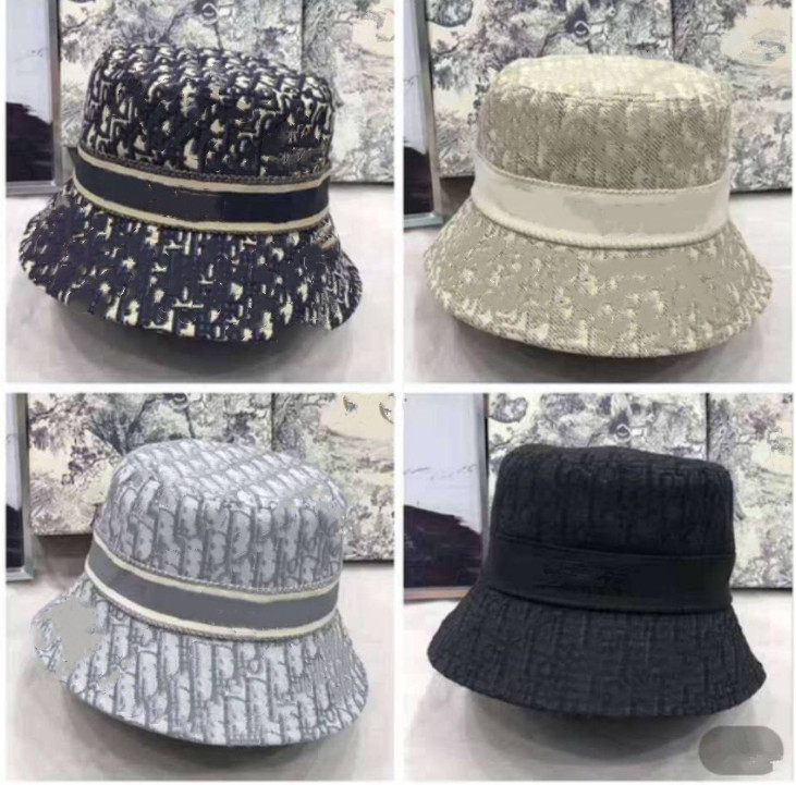 

beach Sun Bucket Hat Luxurys Designers Caps Mens Winter summer Fedora Women Bonnet Beanie Fitted Hats Baseball Cap Snapbacks Beanies, Grey