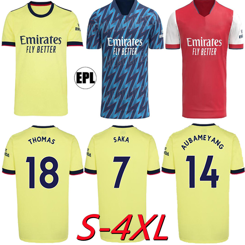 

S-4XL 21 22 Arsen soccer jerseys gunners ODEGAARD THOMAS PEPE SAKA TIERNEY HENRY WILLIAN SMITH ROWE 2021 2022 man+kids football shirt set uniform