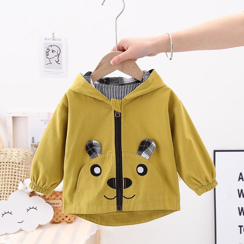 

Jackets Style Foreign Boy Baby Cartoon Jacket Children Spring For Borns Children's Outerwear, Blue;gray