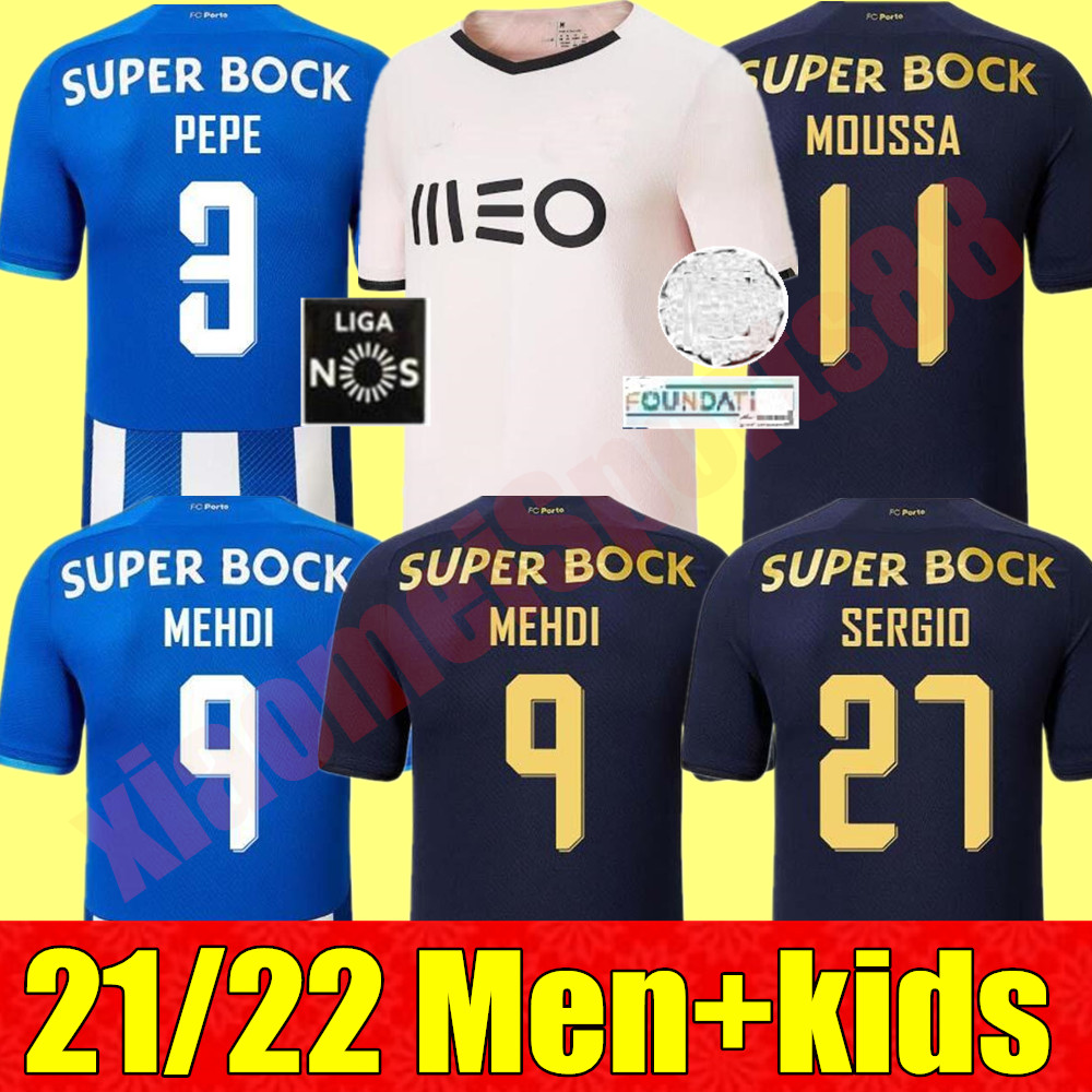 

21 22 FC Porto soccer jerseys 2021 2022 Home away 3rd PEPE LUIS DÍAZ MATHEUS MEHDI Maillots De Foot Shirt MAREGA OTÁVIO SÉRGIO Men kids kit football uniforms, Kids away+socks