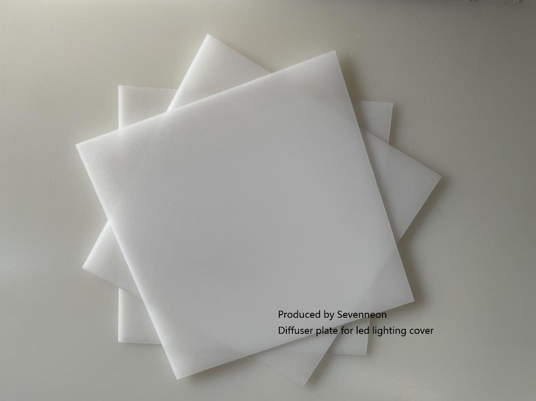 

Lamp Covers & Shades 3MM Supplier Opal Frosted Cast Milky Double-sides Matte PS Diffuser Sheet/Panel/Plate For Led Light Cover Customizable