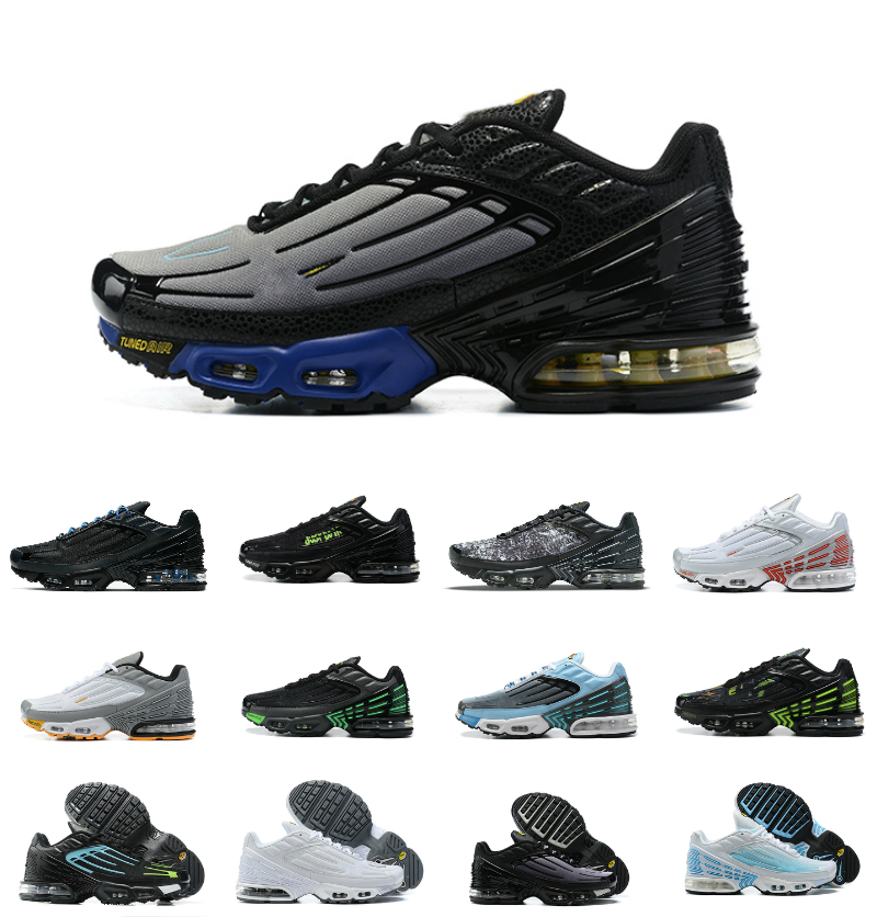

TN Plus Turned 3 running shoes Topography Pack triple black hyper og classic neon men women trainers sports sneakers Laser Blue Wolf Grey White Aquamarine Sneakers, Bubble package bag