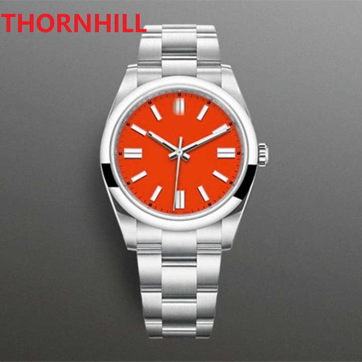 

Mens Womens Automatic Mechanical Watches 40mm 904L Stainless Steel Ceramic Bezel Super Green Red Pink Color Bracelet Wristwatch 5ATM waterproof super gifts, As pic