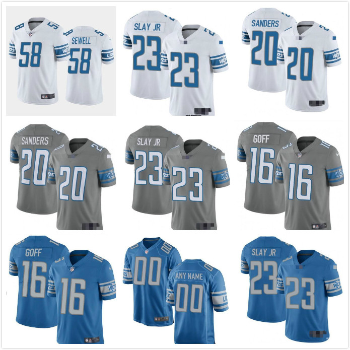 

Stitched Football Jerseys 58 Penei Sewell Levi Onwuzurike Alim McNeill Ifeatu Melifonwu 19 Amon-Ra St. Brown Derrick Barnes Jermar Jefferson, Black;red