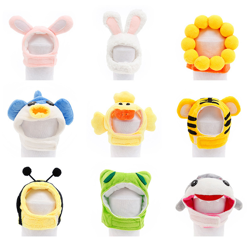 

Cute Pet Hats Soft Cat Headwear Cartoon Bunny Ears Winter Warm Party Christmas Costume Cosplay Pet Hat Decorative Accessories, Yellow