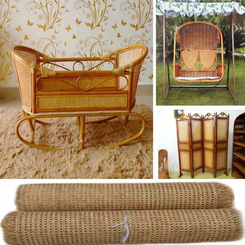 

Natural Indonesian Real Rattan Wicker Cane Webbing Furniture Chair Table Repairing Material Cabinet Door Ceiling Wall DIY Decor