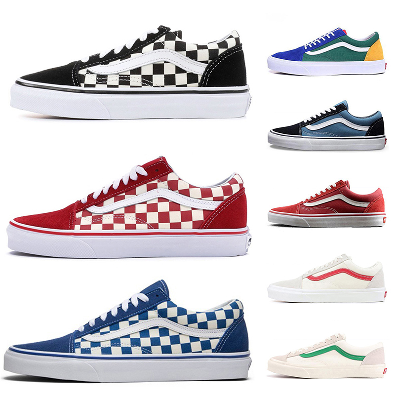 

OFF THE WALL Van Women Mens Canvas Shoes Classsic Slip-on Old Skool SK8-HI Fear of god Skateboard Converses Yacht Club White Black Casual Outdoor Trainers Sneakers, D44 36-45