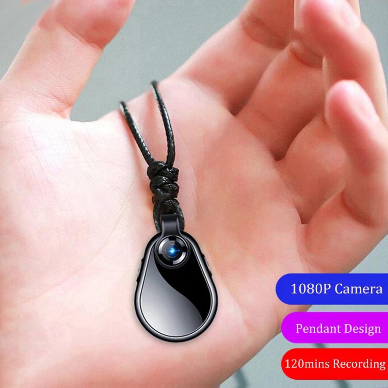 Mini Cameras 1080P Cam Secret Wearable Camera Espia Video Recorder Body Motion Clip Necklace Support Hidden TF Card-image-743417334