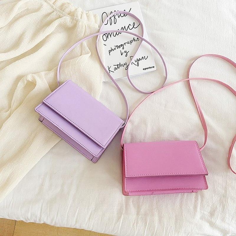 

Hand-held student small bag girl 2021 small square bag sloping summer girl