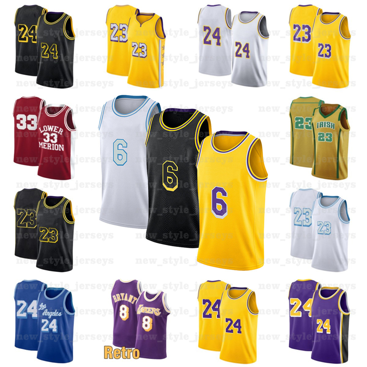

LBJ MAMBA Los LeBron 6 Angeles James LakersMen Basketball Jerseys 33 Bryant Anthony 3 Davis college Jerseys a23, Ncaa