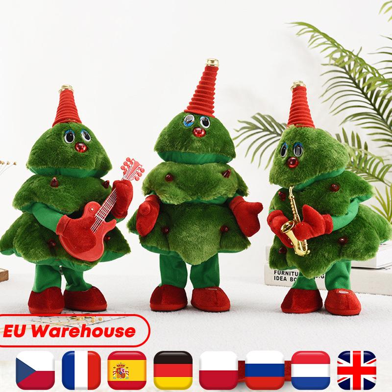 

Christmas Decorations Dancing Tree Electronic Plush Toys Xmas Gifts Ornaments For Children Singing Electric Toy Kids Gift