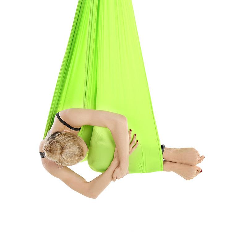 

Full set Flying-Aerial Yoga Hammock Fabric Swing Latest Multifunction Anti-gravity Yoga belts for training for sport, Black