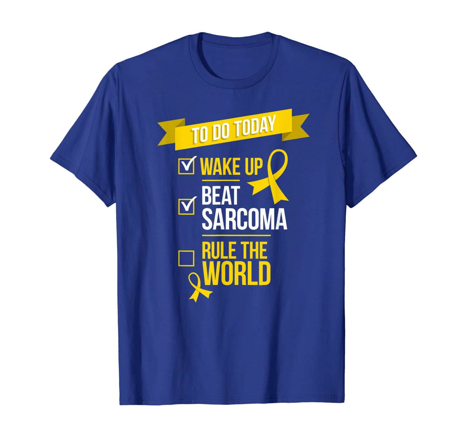 

Wake Up Beat Sarcoma Rule the World T-Shirt, White;black