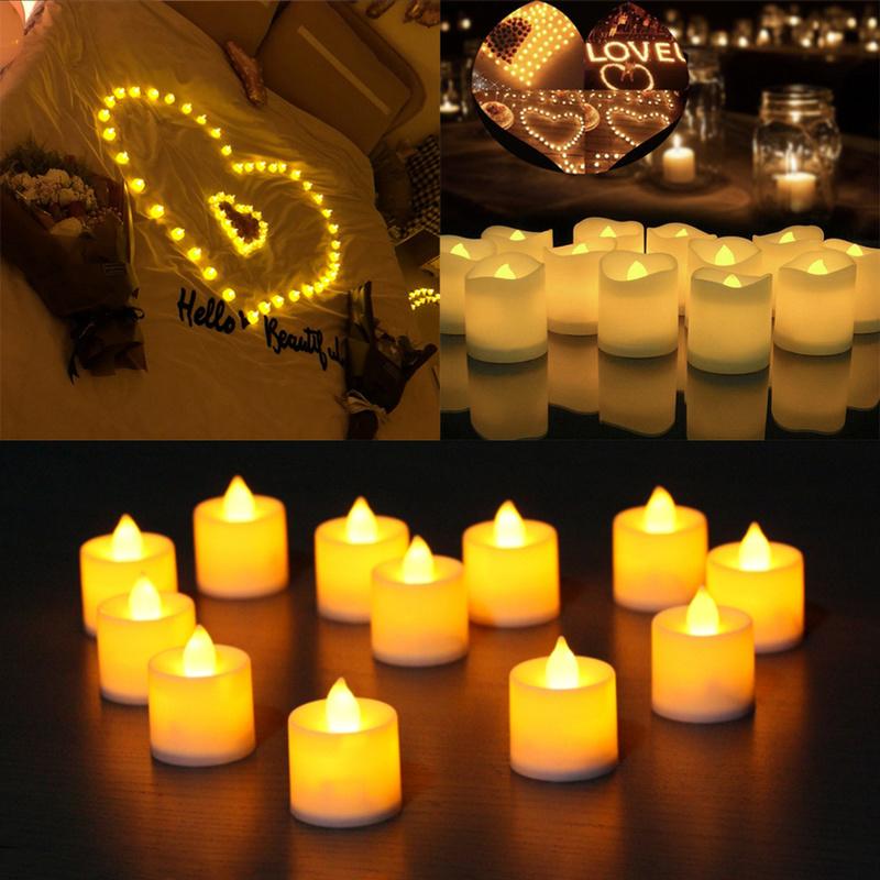 

10 PC Creative LED Candle Multicolor Lamp Simulation Color Flame Light Home Wedding Birthday Festival Decoration Christmas