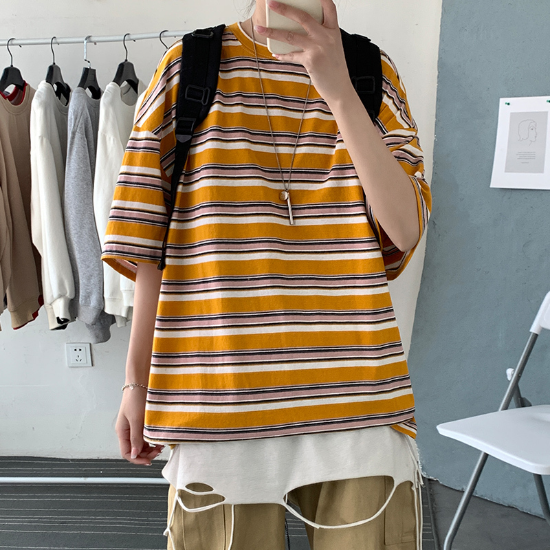 

New for 60-135kg Black White Loose Oversize 2021 Men's Rock Skateboard Hip Hop T-shirt Short Sleeves Streetwear Tops Tees Tshirt F7iw, Dt094 2