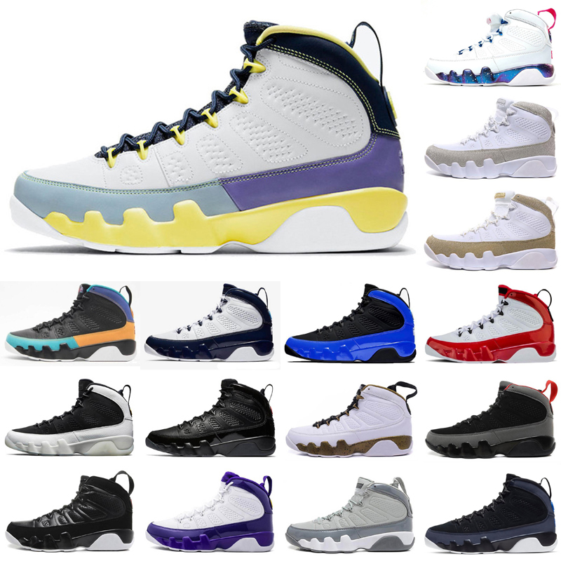 

2021 Hot Fashion Change The World JUMPMAN 9 9s Mens Basketball Shoes University Blue Gym Red White Pink Multi Color Mens Trainers Sneakers, As photo 1
