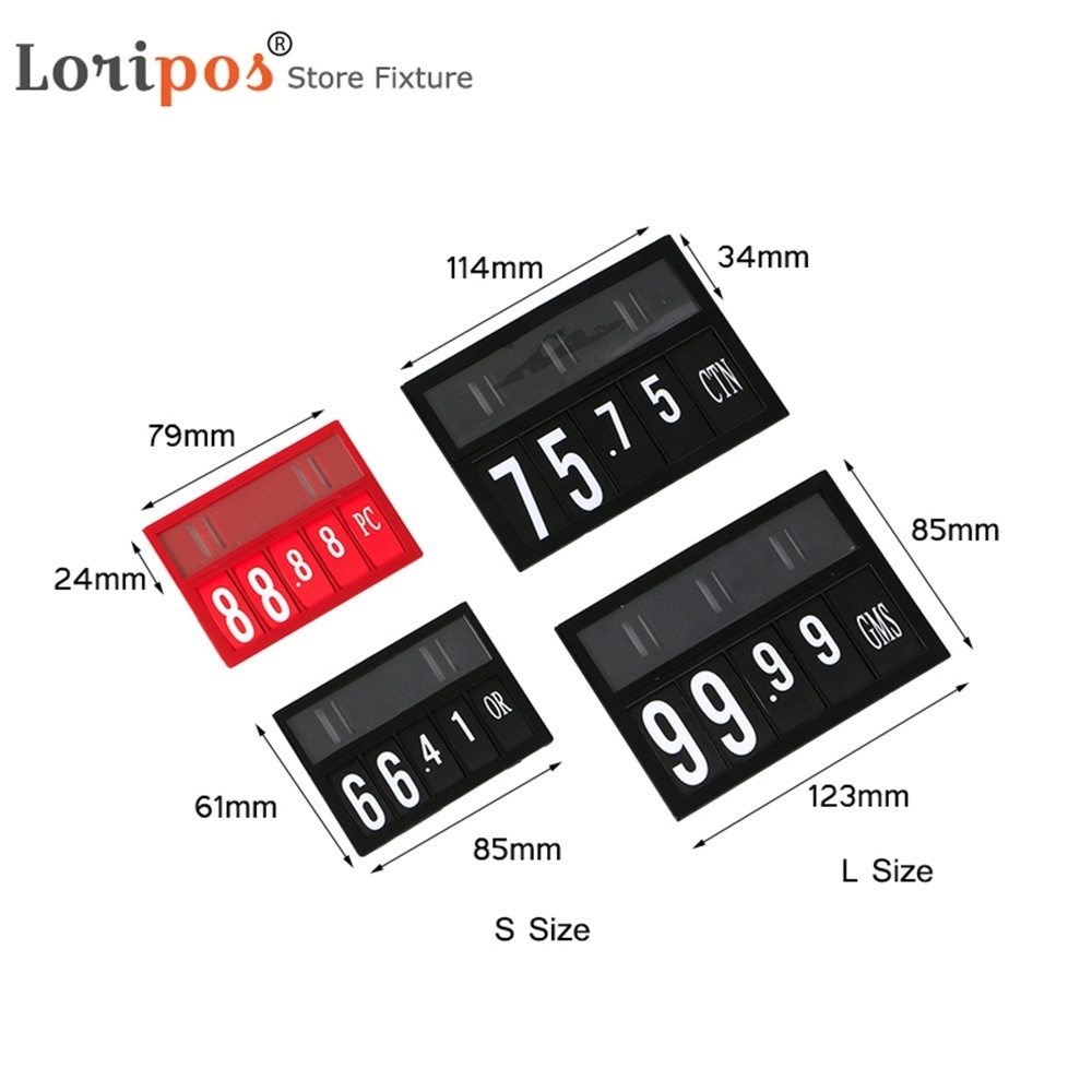 Pop Display Frame Pvc Plastic Price Tag Holder Promotional Supermarket Price Sign Board-image-755183205