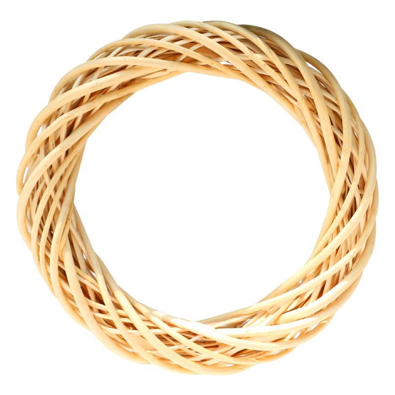 

Wicker Wreath Natural Decorative Circular Willow Wreath Wicker Garland For Christmas Decor 17.72, Milky white