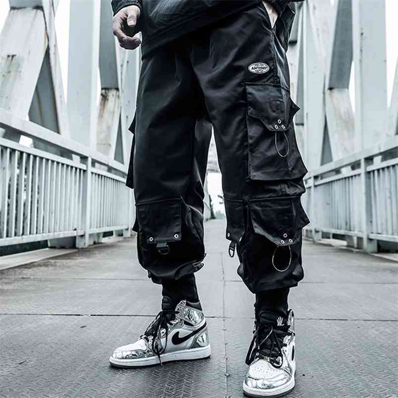 

Japanese Streetwear Pants Men Joggers Harem Hip Hop Fashion Harajuku Running Sweatpants Pocket Linens Stylish Korean Clothes 210726, Gz0147