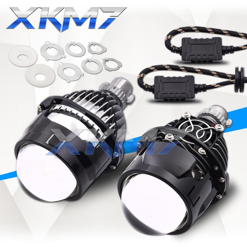 

Car Headlights H4 H7 Bi-led Lens LED Projector Headlight Lenses 2.5 Angel Eyes Tuning 9005 9006 Universal Auto Lights Accessories Retrofit