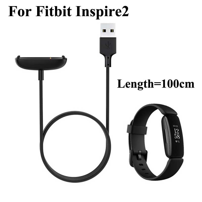 

For Fitbit inspire2 usb charging dock with 100cm cable available inspire 2 smart wristband bracelet fast charger no Magnetic