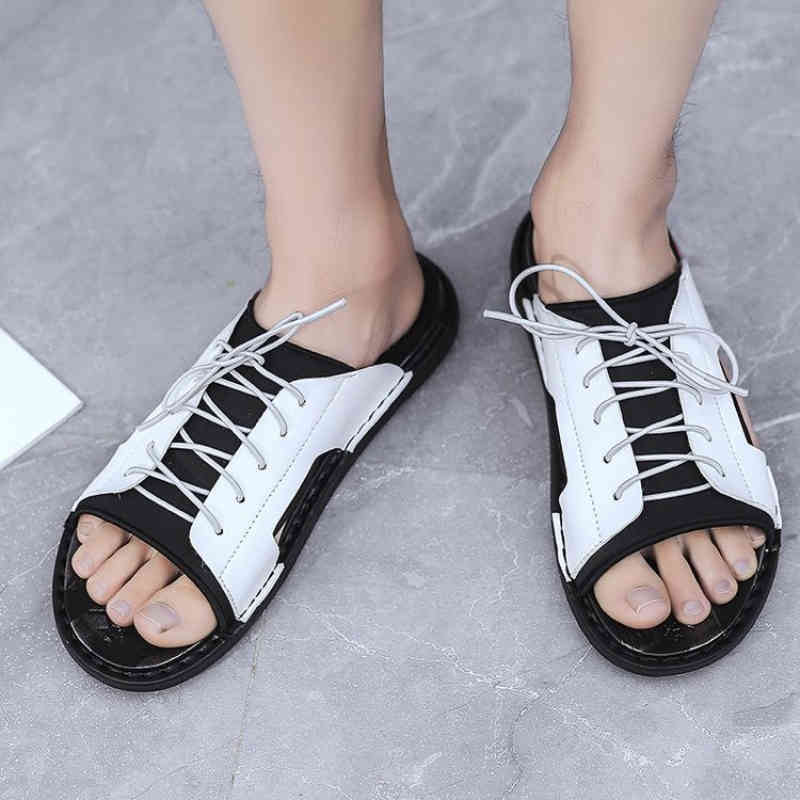 

slippers summer men's fashions leather sandals of casual plutonium rentals above the trend youth comfortable beach shoes selling d2rq, Black