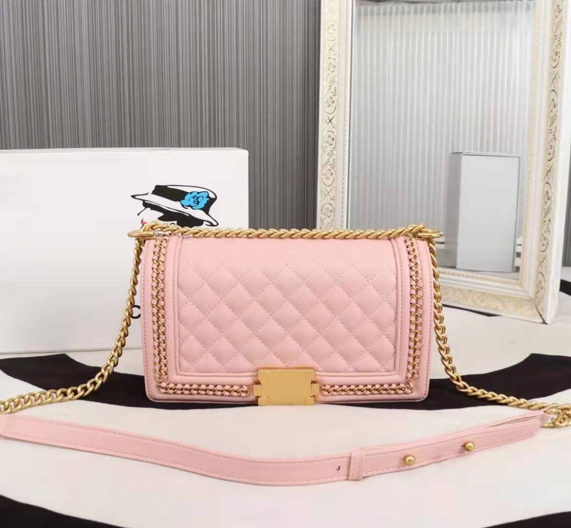 

Top Women's Luxury Designer's Bags,2021 Women Handbags, Crossbody Bag, Fashion Rhomboid caviar handbag high-end brand Suitable for going out One shoulder wallet, Box