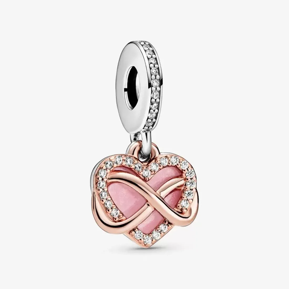 

Designer Jewelry 925 Silver Bracelet Charm Bead fit Pandora Sparkling Infinity Heart Dangle Slide Bracelets Beads European Style Charms Beaded Murano, Bronze;silver