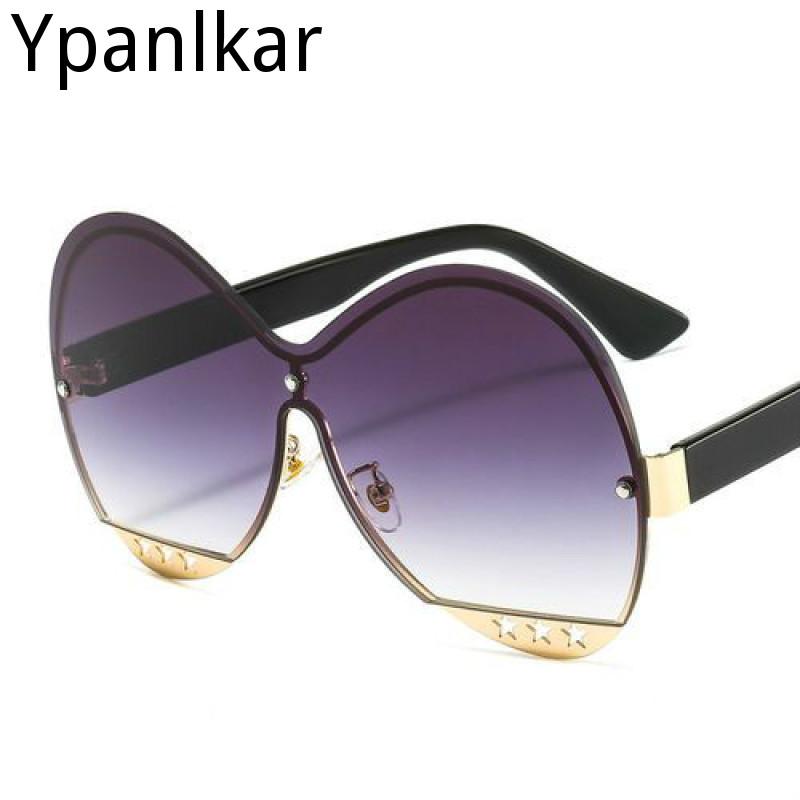 

Sunglasses For Men Big Frame Cat Eye Women Gradient Vintage Hollowing Out Design Eyeglasses Luxury Shades