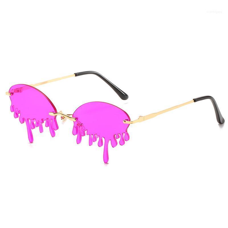 

Sunglasses Eyedrop Women Rimless Tears Punk Sun Glasses Female Luxury Trending Eyeglasses Ladies Eyewear Gafas Shades1