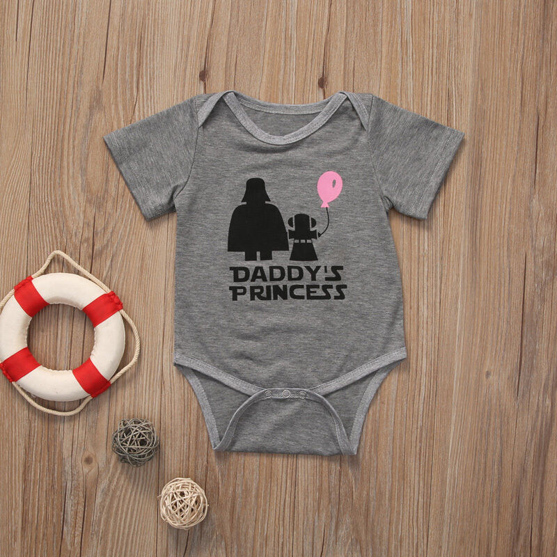 

0-18M Girl Jumpsuits Summer Baby Girl Daddys Princess Romper  Sunsuit Kids Clothes Infant Outfits, Default color