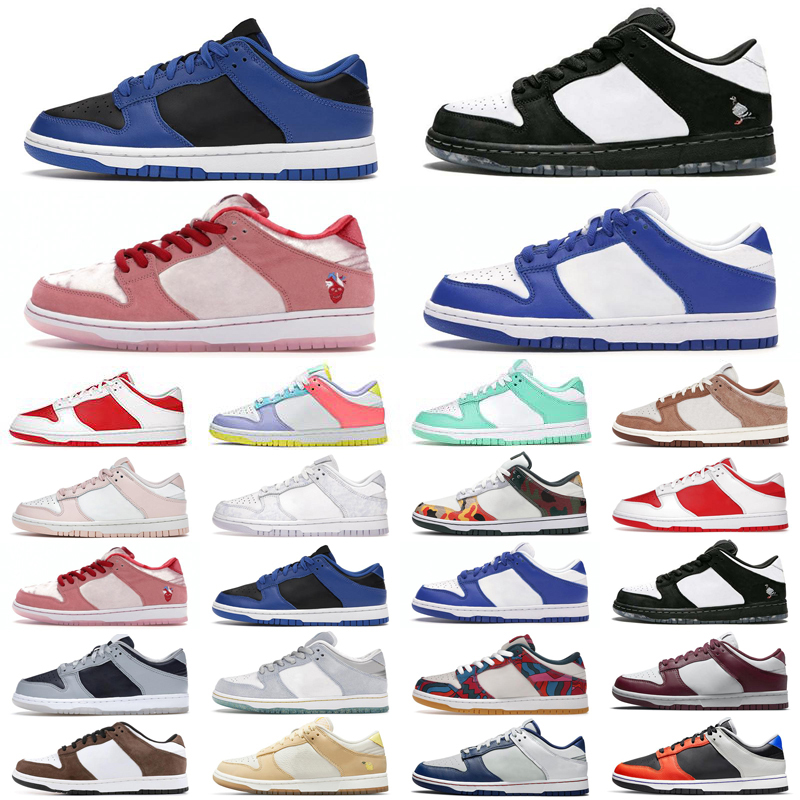

Running Shoes Low Michigan UNC Black White Varsity Green Kentucky Chunky Syracuse Laser Orange Mens Sports Sneakers Classic Womens Trainers, As photo 37