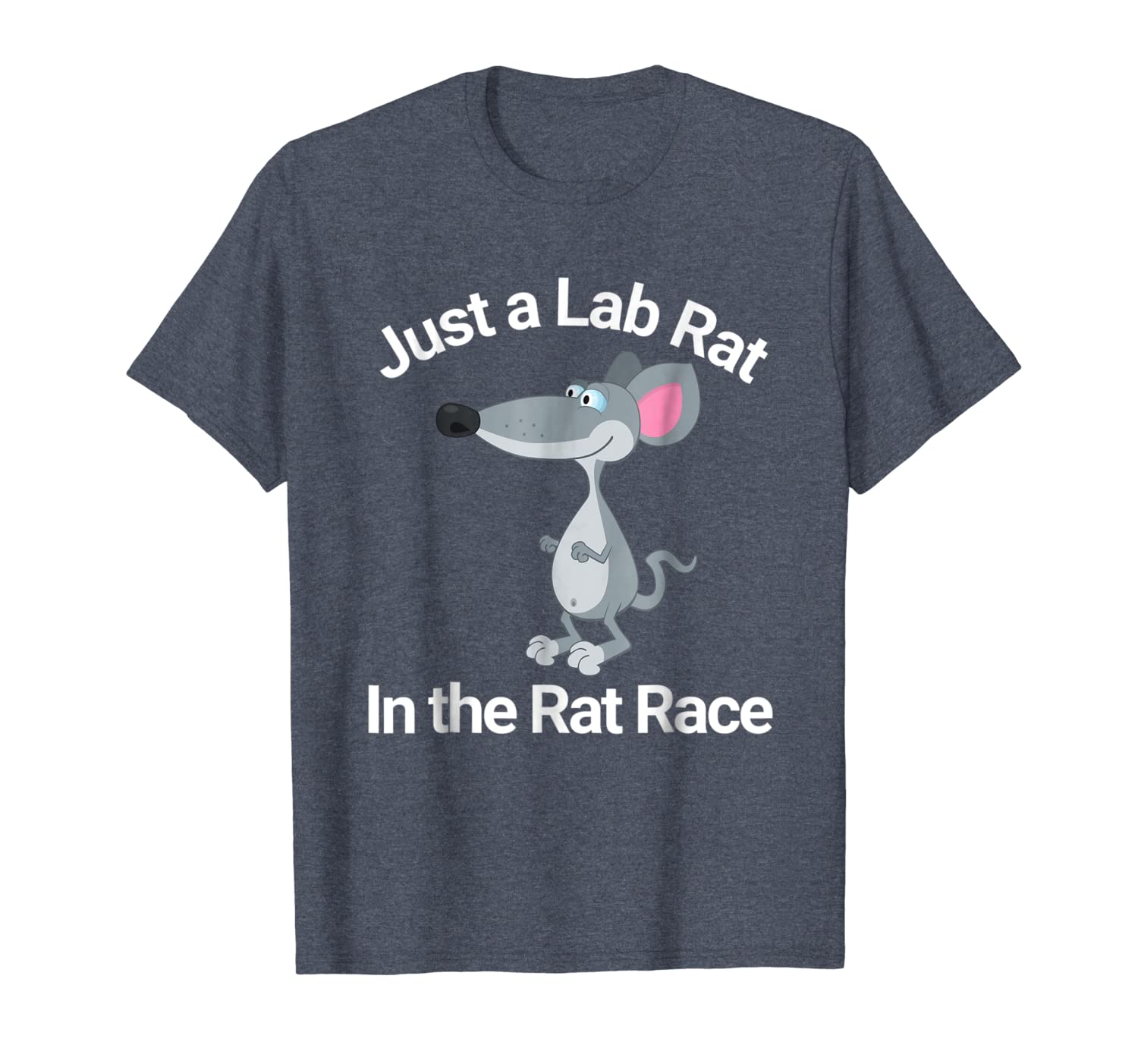 

just a lab rat in the rat race funny lab tech t-shirt, White;black