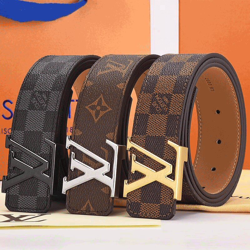 

AA1 Designer Belts Genuine Leather Men Women Fashion Big Gold Casual Letter Buckle Girdle gg&#132belts;LV&#132belts;louisvittonyslvutton luis viton, Black