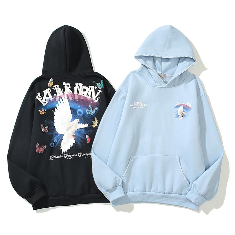 

Hoodie men's sweater couples style designer clothing high quality long sleeve hoodie women's fashion hip hop streetwear flame print U4, Gift bag