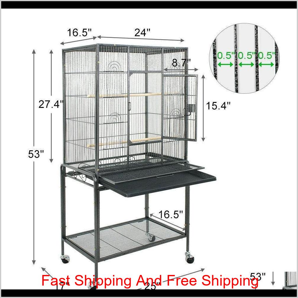 

Bird Cage Large Play Top Bird Parrot Finch Cage Macaw Cockato Qyllmv 8Pioj 28G9Y
