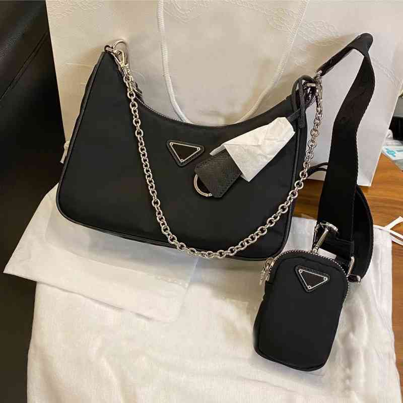 2 pieces 2021 Shoulder Bag High Quality Nylon Handbags selling Women luxurys Fashion Designers Bags Classic Ladies Diagonal